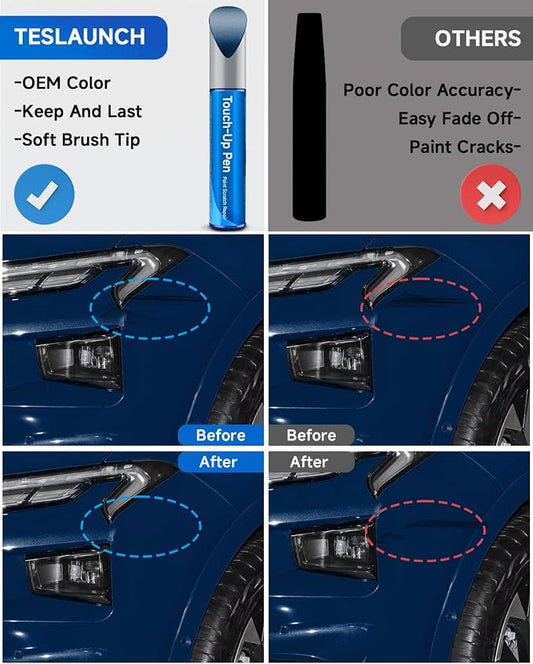8S6 Dark/Nautical Blue Metallic Touch Up Paint Compatible with Toyota Exact Match Touch Up Paint Car Scratch Repair
