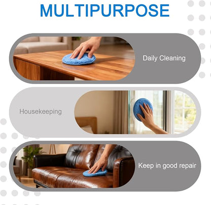 6PCS Wax Applicator Pads, 5" Microfiber Applicator Pad with Finger Pocket, Foam Buffing Pad for Car Detailing & Cleaning