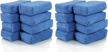 Chemical Guys Premium Grade Microfiber Applicator Pads - Ultra-Soft Foam Core,Safe for Sealants,Tire Dressings,Interior and Exterior Detailing,Car,Truck,SUV,RV,Motorcyle Care,(Pack of 16)