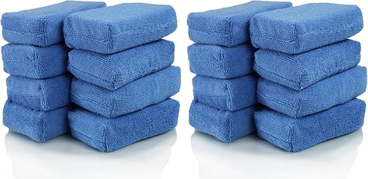 Chemical Guys Premium Grade Microfiber Applicator Pads - Ultra-Soft Foam Core,Safe for Sealants,Tire Dressings,Interior and Exterior Detailing,Car,Truck,SUV,RV,Motorcyle Care,(Pack of 16)