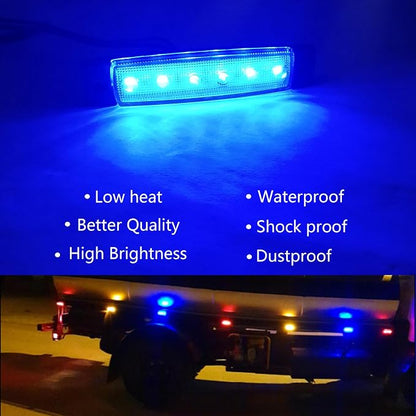 20 Pcs Blue LED Rock Strip Lights,Wheel Well Underglow Lighting Kits,Car Rock Lights Exterior Side Marker Lights for Wrangler Truck Golf Cart RV RV SUV Offroad