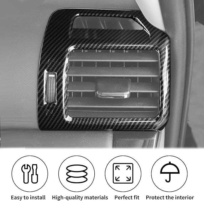 JWWY Interior Trim Kit Auto Interior Dress-Up Kit Decor Set Center Console Gear Shift Dashboard Panel Cover Trim for 2010-2019 Toyota 4runner Interior Accessories, ABS Carbon Fiber 28pcs