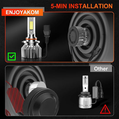 Compatible for Chevy Chevrolet Silverado 1500 2500 3500HD 2007 2008 2009 2010 2011 2012 2013 2014 2015, High Low Beam Fog Lights Bulbs Combo 6500K White Plug-and-Play, Pack of 6