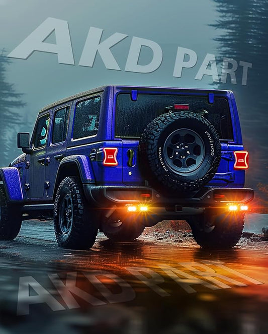 LED Chase Lights Bars, AKD Part 3" 80W Diffused CREE LED Pod Lights Yellow Chase Light Bars + Red Emergency Safety Signal Trailer Fishing Hunting Light for Truck Pickup UTV Tractor Boat - Yellow+Red