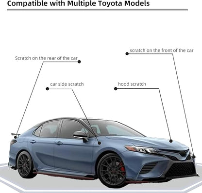 Cavalry Blue(8W2) Car Paint Touch Up Pen Compatible with Toyota, 2-In-1 Color Accurate Touch Up Car Scratch Repair Paint Exact Match Toyota Series Automotive Scratch Remover for Nicks&Chips Repair