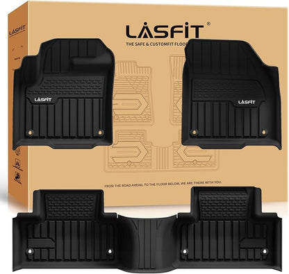 LASFIT Floor Mats Fit for Land Rover Range Rover Evoque 2011-2019, Custom Fit TPE All Weather Waterproof Floor Liners 1st & 2nd Row, Fit 5 Door and Coupe (Not for Convertible), Black, Easy to Clean