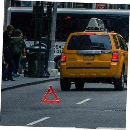 PartyKindom Safety Triangle for Trucks Emergency Warning Sign Kit Easy Setup Triangle Markers