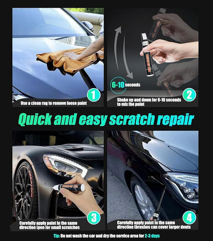 Gray Touch Up Paint for Cars, Car Scratch Repair, Premium Automotive Scratch Remover for Deep Scratches, Precise Auto Paint Touch up