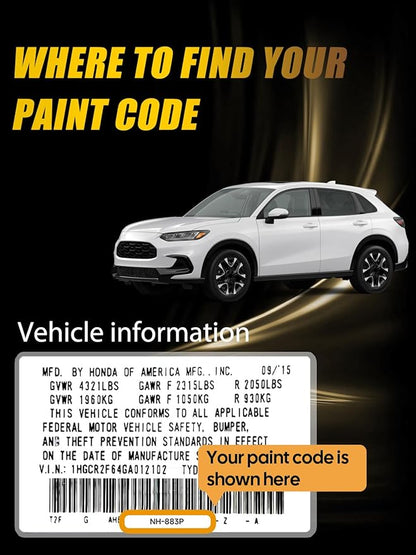 NH-578 Taffeta White Touch Up Paint Compatible with Honda, Exact Match Car Paint Pen Automotive Scratch Repair Remover Kit Quick & Easy Solution for Vehicle Chips and Nicks