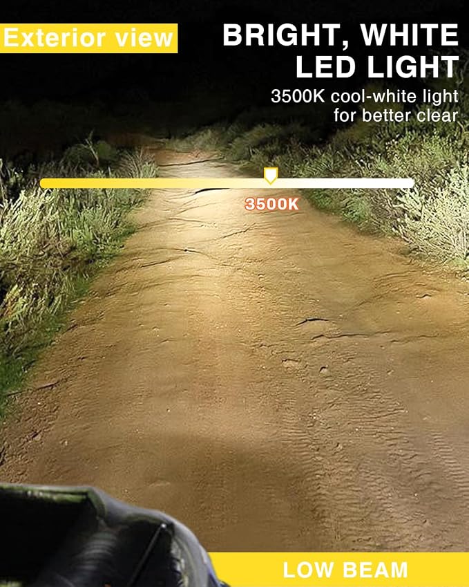 KASLIGHT H6054 LED Headlights,Pair Rectangular 5x7 7x6 LED Headlight Hi/Low Sealed Beam Replacement Headlamp Compatible with Jeep Wrangler YJ XJ Chevy Express Ford GMC Savana Toyota Pickup Truck Van