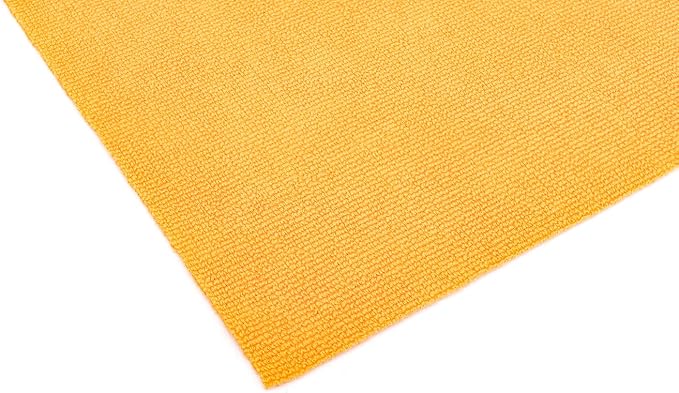 The Rag Company - The Edgeless Pearl - Professional Microfiber Detailing Towel for Ceramic Coating Leveling and Sealant Removal, Scratch-Free with No Tags, 320gsm, 16in x 16in, Orange - 12-Pack