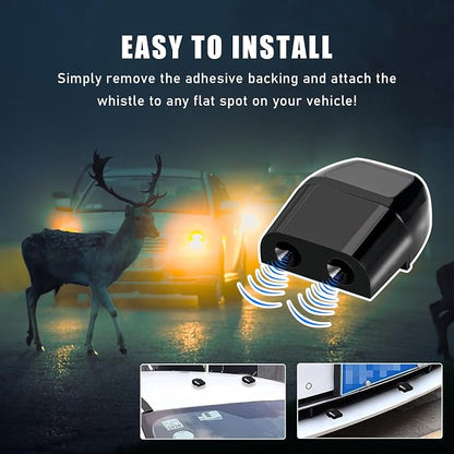 2 PCS Deer Whistles, Auto Save Deer Whistles Avoids Collisions, Deer Whistle for Vehicles with Rubber Pads Suitable for Cars, Trucks, Motorcycles, Universal Car Accessories (4 PCS)