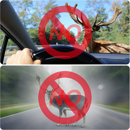 BBTO 8 Pieces Deer Whistles for Car with Adhesive Tapes Deer Horns Alerts Warning Devices and Extra 20 Pieces Adhesive Tapes for Car Truck Auto and Vehicles (Transparent)