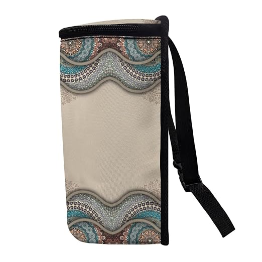 Talayituse Boho Paws Print Car Trash Can with Lid, Leak Proof Auto Trash Bag Hanging Vehicle Garbage Can Multipurpose Storage Container for Back Seat Road Trip