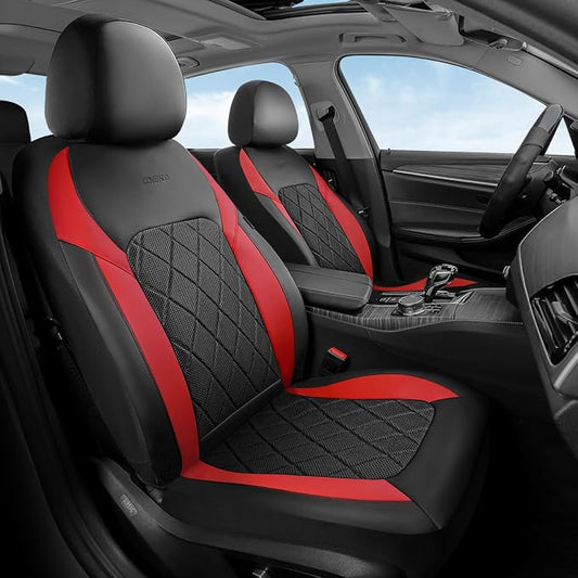 Coverado Car Seat Covers, Front Seat Covers, 2 Front Automotive Seat Cover, Mesh Breathable Seat Protectors, Universal Fit for Most Cars