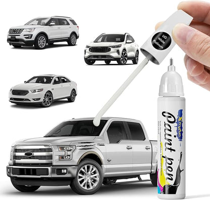 UG White Platinum Touch Up Paint Compatible with Ford, DIY Car Paint Scratch Repair, Automotive Paints, Quick & Easy Fix Scratch Repair for F150 250 350 450 550/Escape/Taurus/Explorer