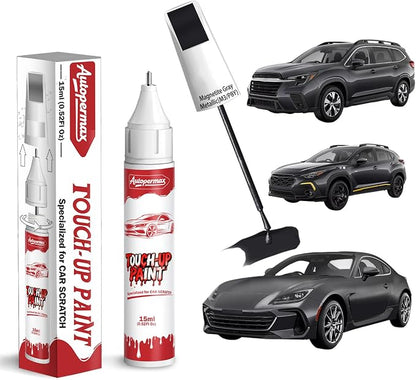 M3/P8Y Magnetite Gray Metallic Car Touch Up Paint for Subaru, Color Accurate Two-In-One Car Paint Scratch Repair Pen, Professional Scratch Remover for Vehicles Chips and Nicks Scuff