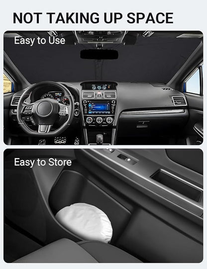 Proadsy 2026 Upgrade Front Windshield Sun Shade Foldable Sunshade Protector Custom Fit 2015-2021 WRX Accessories