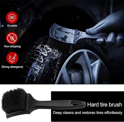 Bendable Wheel Brush Kits Soft Microfiber Wheel Cleaner Brush Synthetic Woolies No-Scratch Wheel Cleaning Brush Car Detailing Rim Tire Brush