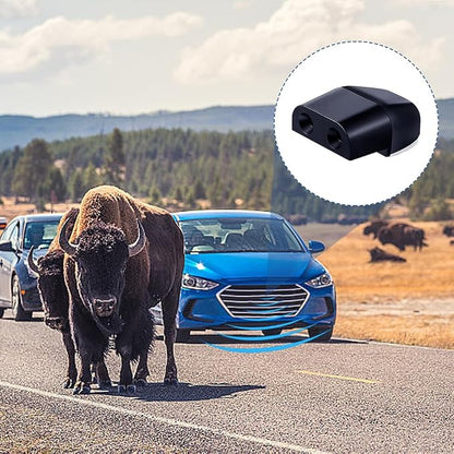 Xiaokeis 6 Pack Deer Whistles for Car, ABS Self-Adhesive Automotive Deer Warning Whistle Device, Deers Alarm Road Safety Horn Device Animal Alert Whistle for Vehicles, Motorcycles(Color:Black)