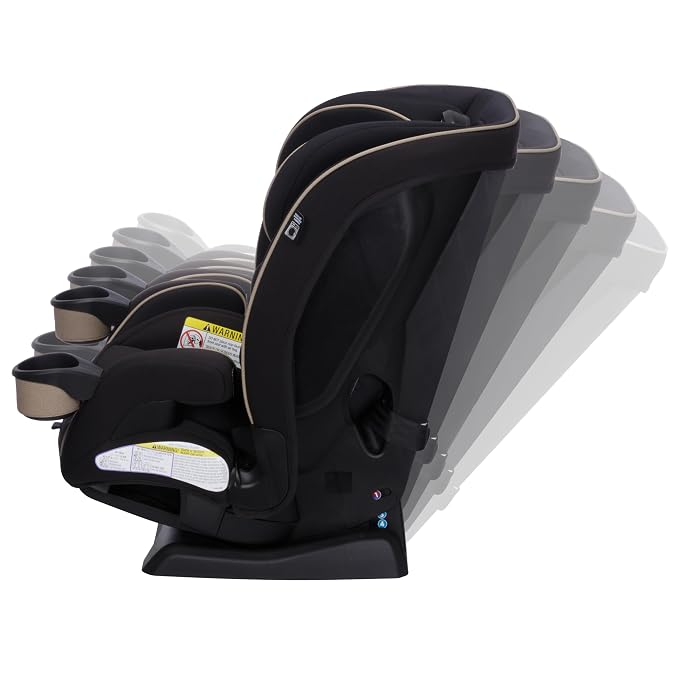 Maxi-Cosi Kani 4-in-1 Infant Kids Convertible Car Seat, Rear-Facing Forward-Facing Carseat, Booster, Slim Fit, Magnetic Buckle, 5-Position Recline, Fits 5-100 lbs, 19-57 in, Caspian Caviar