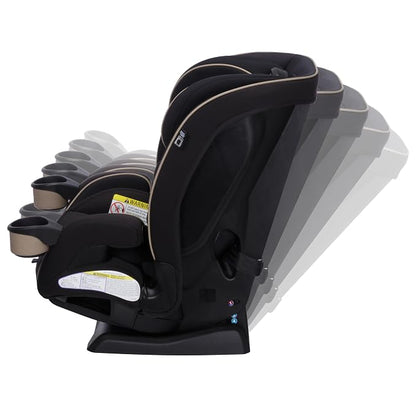 Maxi-Cosi Kani 4-in-1 Infant Kids Convertible Car Seat, Rear-Facing Forward-Facing Carseat, Booster, Slim Fit, Magnetic Buckle, 5-Position Recline, Fits 5-100 lbs, 19-57 in, Caspian Caviar