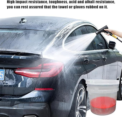 2 PCS Car Wash Bucket Insert, Car Wash Grit Filter Trap Dirt Fits 12 Inches Diameter Bucket, Insert for Automotive Detailing and Cleaning, Car Accessories (Red)