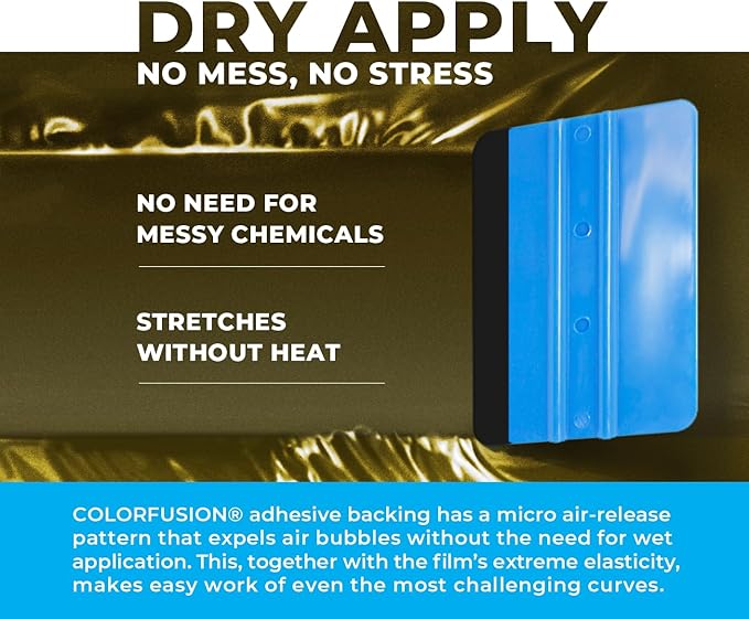 ColorFusion PPF by VViViD, Gloss Midnight Sun Dry Apply PPF Vinyl Car Wrap Roll 60ft x 5ft