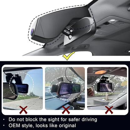Mangoal Front 4K & Rear 1080p Dash Cam for GMC Acadia 2017-2023 (Model A), Model A & Model B Have Same Models Years but Vehicle Sensor Cover are Different, Free App & WiFi, 128GB Card