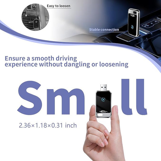 Wireless Carplay Adapter, 2 in 1 Wireless Car Play and Android Auto Adapter Convert Wired to Wireless Dongle for Apple Android,Plug and Play Stable Connect for iOS 10+ & Android 10+ for Car from 2016
