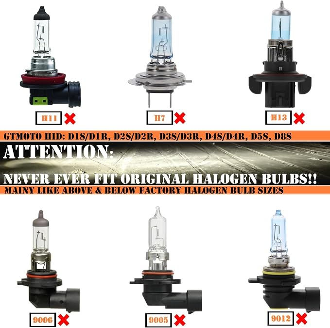 for 2015 2016 2017 2018-2020 GMC Yukon XL Acadia Denali Headlights | 13587843 D3S HID Headlamp Xenon Bulbs Premium Models Only, 6000K Cool Bright White D3SC1 35W Lights, 2 Pack