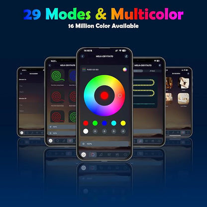 Car Led Strip Lights, Interior Car Lights, App Control Ambient Lighting Kit With RGB 16 Million Colors Fiber Optics&Music Sync Rhythm, USB Neon Light Accessories for Center Console&Dashboard, Upgraded