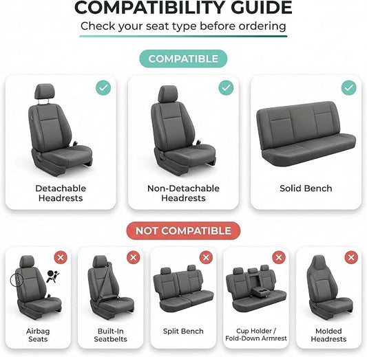 FH Group Automotive Full Car Seat Covers for SUV, Trucks, Sedan and More - Universal Fit Front High Back & Rear Solid Bench Design Interior Accessories - 3D Air Mesh Fabric Center Panel - Purple