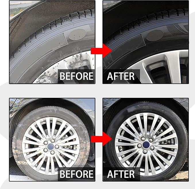 Wheel Cleaner Spray, Wheel and Tire Cleaner, Versatile and Powerful Rust Converter, Turn Filthy Wheels into Instant Shine and Lasting Protection (1, 1Pc)