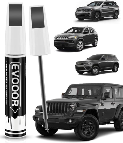 PAU/LAU Granite Crystal Metallic Touch Up Paint Compatible with JeepExact Match 2 in 1 Touch up Paint for Chips and Nicks Repair