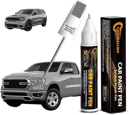 Billet Silver Metallic(PSC/JSC) Car Touch Up Paint for Ram, Color Accurate Car Paint Scratch Repair Pen Kit Quick & Easy Fix Vehicle Chips and Automotive Nicks Scuff
