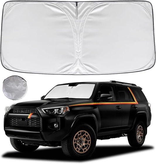 KAYZT Windshield Sun Shade for Toyota 4Runner 2010-2025 4-Runner Foldable Sunshade SUV Front Window Custom Fit Accessories