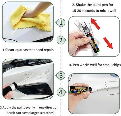 Polymetal Gray Metallic(47C) Touch Up Paint For Mazda Exact Match-Chips and Nicks 2 in 1 Car Paint Pen Scratch Rapair for CX-5/CX-30/CX-50/CX-70/MAZDA3 SEDAN/HATCHBACK