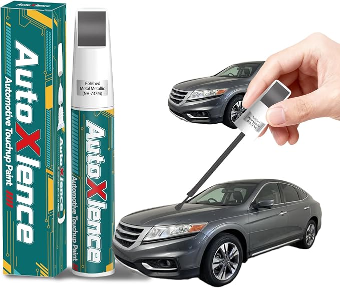 NH-737M Polished Metal Metallic Touch Up Paint Compatible with Honda Car Paint Pen Scratch Repair Automotive Scratch Remover Fix Exact Color Match