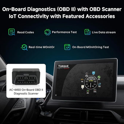 Wireless CarPlay AI Box with OBD2 Scanner, Car Video Streaming Wireless Plug & Play Carplay Adapter for iPhone & Android Auto with ChatGPT, Supports YouTube, Netfilx 256GB Max, HDMI