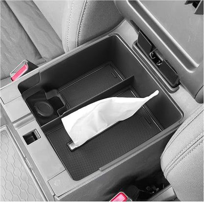 SXCY for 2024 2025 2026 Frontier Center Console Organizer for Nissan Frontier 2022-2025 2026 Center Console Tray 2024-2026 Frontier Accessories Tissue Tray Paper Towel Enhanced Tissue Organizer
