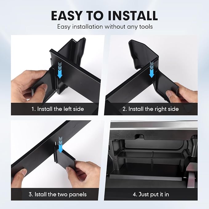 Autorder 2PCS Center Console Organizer for Toyota Tacoma 2024-2026/4Runner 2025-2026 Accessories Multi-Grid Glove Box Organizer for Tacoma/4Runner Armrest Storage Divider Insert Tray