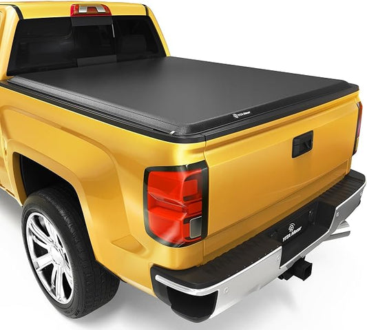 YITAMOTOR Soft Roll Up Truck Bed Tonneau Cover Compatible with 2014-2018 Chevy Silverado/ GMC Sierra 1500, Fleetside 5.8 ft Bed