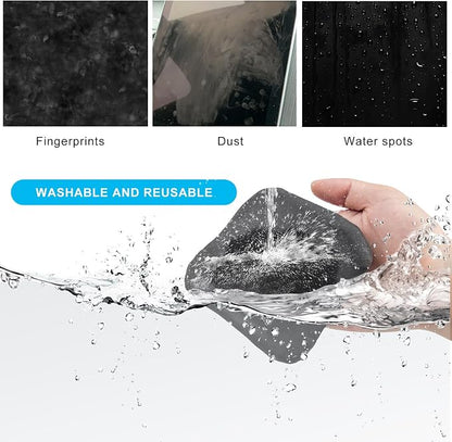Ohleats Car Screen Cleaner, Microfiber Auto Screen Cleaning Pad, Foldable Touch Screen Cleaner Cloth for Vehicle Dashboard LCD Display, Car Cleaning Kits
