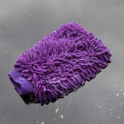 uxcell Premium Microfiber Car Wash Washing Mitt with High Density Ultra-Soft Wash Glove for Car Cleaning