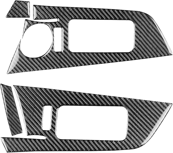Premium Carbon Fiber Compatible with Ford Edge 2011-2014 2012 2013 SEL/Limited/SE/Sport Accessories Car Front Door Handle Panel Cover Interior Trim Sticker Decal Black 4PCS