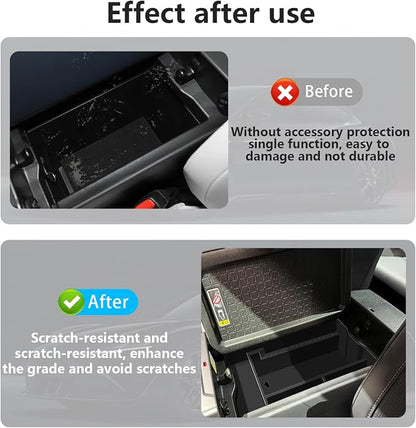 Center Consoles Organizer Tray for Toyota RAV4 2026 Accessories ABS Armrest Box Secondary Storage One Piece Insert Tray Pallet Storage