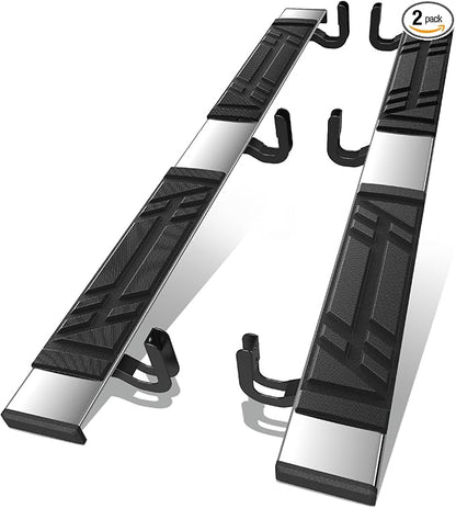 Auto Dynasty Running Boards Compatible with 2005-2012 Nissan Pathfinder, Stainless Steel Side Step Rail Nerf Bars, 6.5" x 73" Step Bars, Polished Chrome