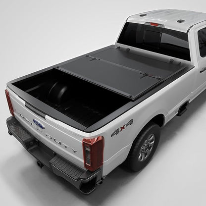 Toptiny Low Profile Hard Folding Truck Bed Tonneau Cover Fits 2017-2026 Ford F-250 F-350 Super Duty 6.75FT Bed (82")