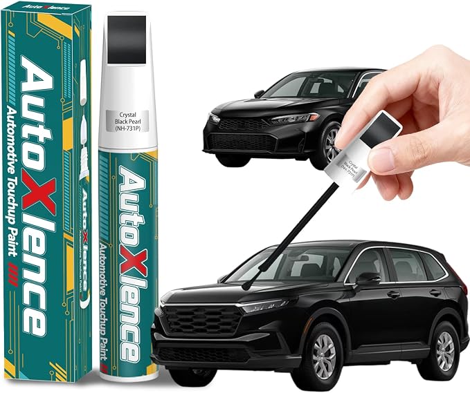 NH-731P Crystal Black Pearl Touch Up Paint Compatible with Honda Car Paint Pen Scratch Repair Automotive Scratch Remover Fix Exact Color Match